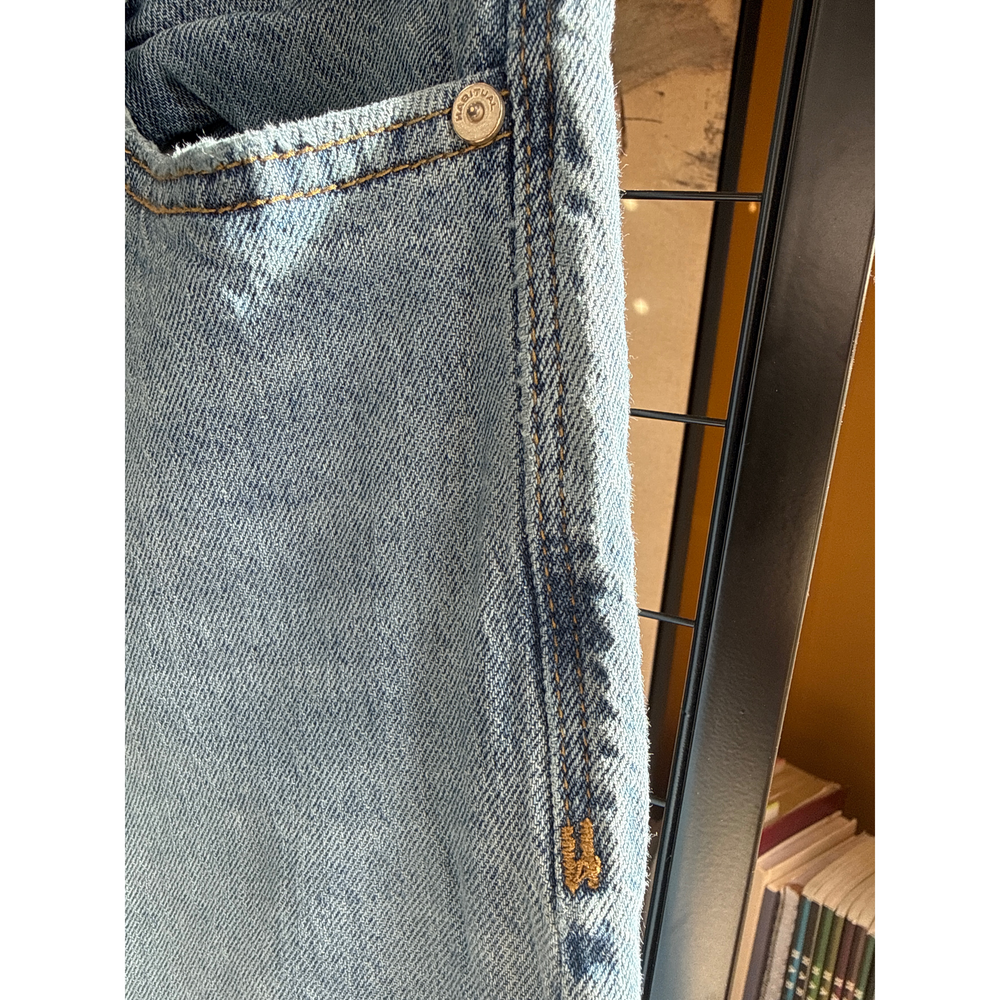 Habitual Ankle Cuff Wide Leg Jeans (Women) in Blue - Picture 4 of 9